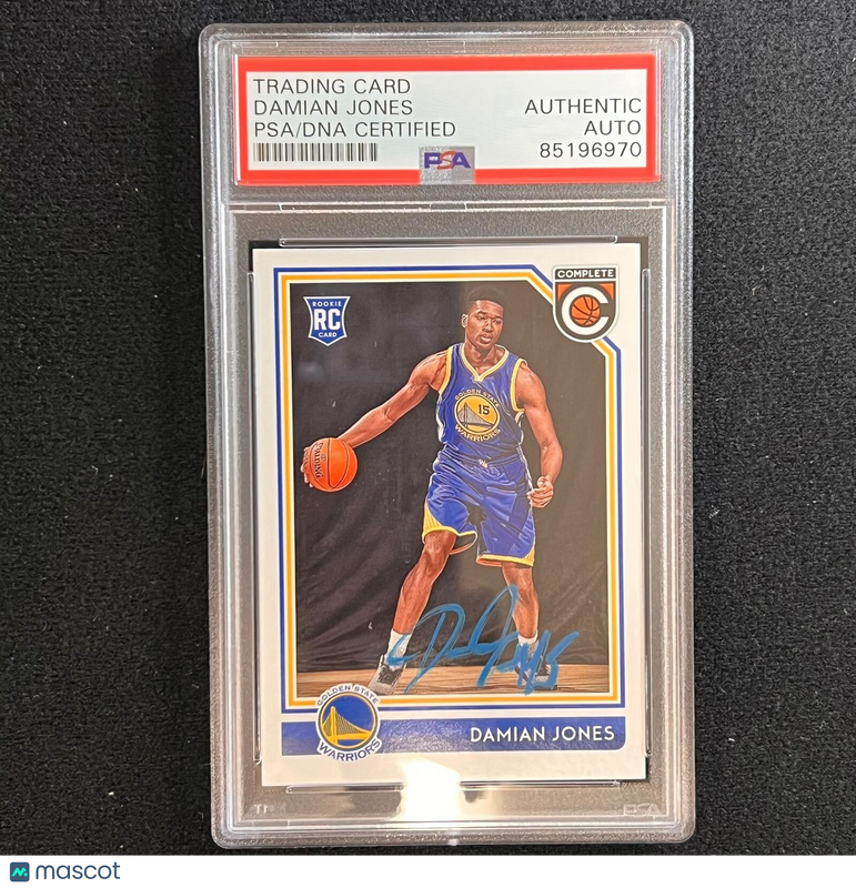 2016-17 Panini Complete #378 Damian Jones Signed Card AUTO PSA/DNA Slabbed GSW R