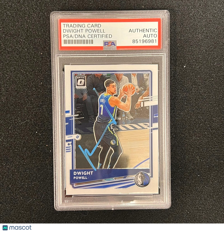 2019-20 Panini Hoops #45 Dwight Powell Card AUTO PSA Slabbed Maverick