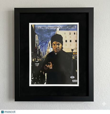 Ice Cube signed 11x14 Custom Framed photo PSA/DNA AmeriKKKa's Most Wanted Auth