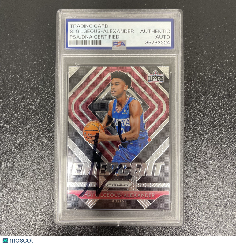 2018 Panini Prizm Basketball#11 Shai Gilgeous-Alexander Signed Card PSA Thunder
