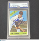 1966 Topps #126 Jim Palmer Signed Card Auto 10 PSA Slabbed Orioles