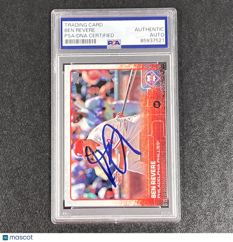 2015 Topps Series 1 #123 Ben Revere Signed Card Auto PSA Slabbed Phillies