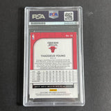 2019-20 Panini Hoops #76 Thaddeus Young Signed Card AUTO PSA Slabbed Bulls