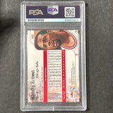 1999-00 Skybox Impact #165 Randy Brown Signed Card AUTO PSA Slabbed Bulls