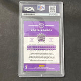 2015-16 Panini Donruss #182 Kosta Koufos signed Card Auto PSA Slabbed Kings