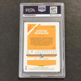 2019-20 Panini Donruss #111 Justise Winslow Signed Card AUTO PSA/DNA Slabbed Hea