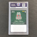 2012-13 Panini Prestige #215 John Henson Signed Card AUTO PSA Slabbed RC Bucks