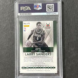 2013-14 Panini Titanium #171 Larry Sanders Signed Card AUTO PSA/DNA Slabbed Buck