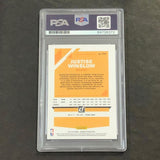 2019-20 Panini Donruss #111 Justise Winslow Signed Card AUTO PSA/DNA Slabbed Hea