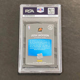2017-18 Donruss Rated Rookie #197 Josh Jackson Signed Rookie Card AUTO PSA Slabb