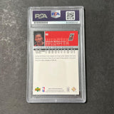2006-07 Upper Deck #163 Martell Webster Signed Card AUTO PSA Slabbed Trail Blaze