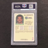 1989 NBA Hoops #81 Bill Wennington Signed Card AUTO PSA Slabbed Mavericks