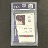 1999 Edge #JT Jason Terry Signed Card AUTO PSA Slabbed Hawks