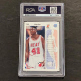 1992-93 Upper Deck #126 Glen Rice Signed Card PSA Slabbed Heat