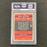 2011-12 Panini Past & Present #50 Wesley Matthews Signed Card AUTO PSA Slabbed