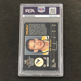 1992-93 Pinnacle #122 Joe Mullen Signed Card Auto PSA Slabbed Penguins