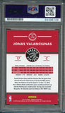 2015-16 Donruss Basketball #110 Jonas Valanciunas Signed Card AUTO PSA Slabbed T