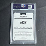 2017-18 NBA Hoops #278 Tony Bradley Signed Card AUTO PSA Slabbed RC Jazz