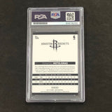 2014-15 Panini Hoops #124 Donatas Motiejunas Signed Card AUTO PSA Slabbed Rocket