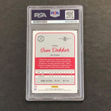 2016-17 Panini Donruss #113 Sam Dekker Signed Card AUTO PSA Slabbed RC Rockets