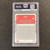 2006-07 NBA Fleer #7 Marvin Williams Signed Card Auto PSA Slabbed Hawks