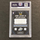 2013-14 Panini Pinnacle #140 John Lucas III Signed Card AUTO PSA Slabbed Jazz