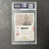 2015-16 NBA Hoops Faces of the Future #8 Sam Dekker Signed Card AUTO PSA Slabbed