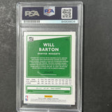 2020-21 Panini Donruss #88 Will Barton Signed Card AUTO PSA Slabbed Nuggets