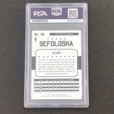2015-16 NBA Hoops #40 Thabo Sefolosha Signed Card PSA/DNA Slabbed Hawks