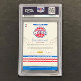 2012-13 NBA Hoops #91 Jonas Jerebko Signed Card AUTO PSA Slabbed Pistons