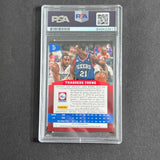 2013-14 Panini Basketball #57 Thaddeus Young Signed Card Auto PSA Slabbed 76ers