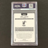 2017-18 NBA Hoops #69 James Johnson Signed Card AUTO PSA/DNA Slabbed Heat