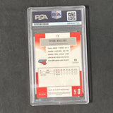 2006 Fleer #73 Ryan Hollins Signed Card AUTO PSA Slabbed RC Bobcats