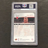 2008-09 Upper Deck Basketball #27 Tyrus Thomas Signed Card AUTO PSA Slabbed Bull