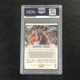 2012-13 Panini Prizm #105 Derrick Favors Signed Card AUTO PSA Slabbed Jazz