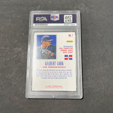 2015 Panini Contenders #7 Gilbert Lara Signed Card PSA Slabbed Auto Orioles