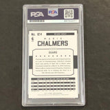 2015-16 NBA Hoops #124 Mario Chalmers Signed Card AUTO PSA Slabbed Heat