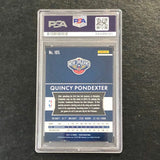 2015-16 Panini Prizm #105 Quincy Pondexter signed card PSA/DNA Pelicans Auto