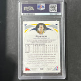 2004-05 Topps #98 Jeff Foster Signed Card Auto PSA Slabbed Pacers