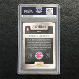 2015-16 Panini Excalibur Basketball#14 Reggie Jackson Signed Card Auto PSA Slabbed Pistons