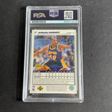 1995-96 Upper Deck #29 Antonio Harvey Signed Card AUTO PSA Slabbed Lakers