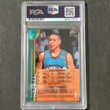 1997-98 Topps Finest #227 Mike Bibby Signed Card Auto PSA Slabbed Grizzlies