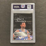 1998-99 Skybox Thunder #68 Calbert Cheaney Signed Card PSA Slabbed Wizards