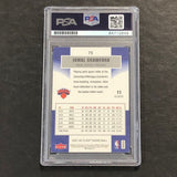 2007-08 Fleer Basketball #75 Jamal Crawford Signed Card AUTO PSA Slabbed Knicks