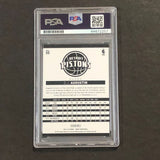 2014-15 NBA Hoops #55 D.J. Augustin Signed Card AUTO PSA Slabbed Pistons