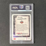 2008-09 FLEER #212 Jason Thompson Signed Card AUTO 10 PSA Slabbed RC Kings