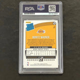2018-19 Panini Donruss Rated Rookie #197 Moritz Wagner Signed Card AUTO PSA Slab