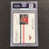 2001 Fleer Premium #15 DerMarr Johnson Signed Card AUTO PSA Slabbed Hawks