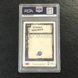 2008-09 Fleer #128 Ronnie Brewer Signed Card Auto PSA Slabbed Jazz