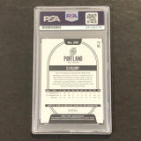 2020-21 NBA Hoops #250 CJ ELLEBY Signed Card AUTO PSA Slabbed RC Trail Blazers